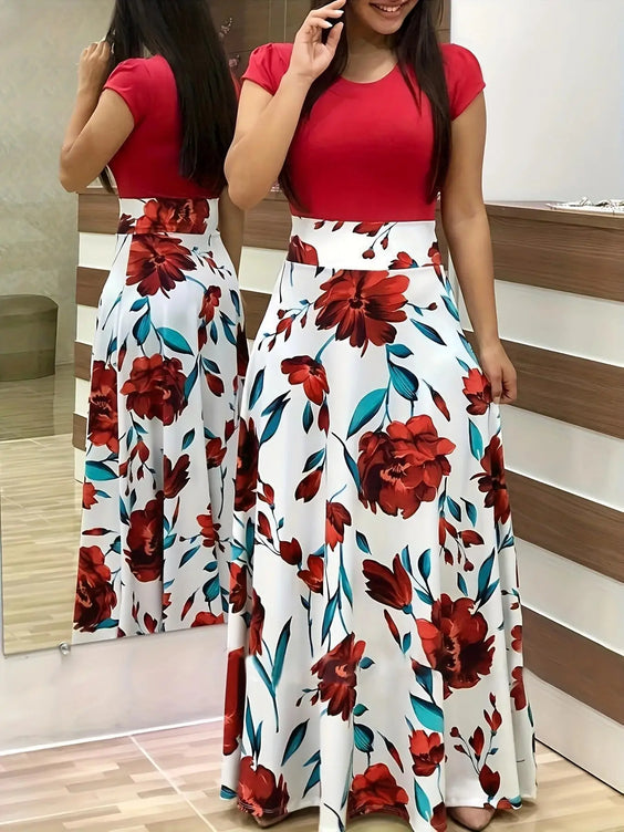 Floral Print Swing Dress – Summer Style for Effortless Elegance (S/M/L)