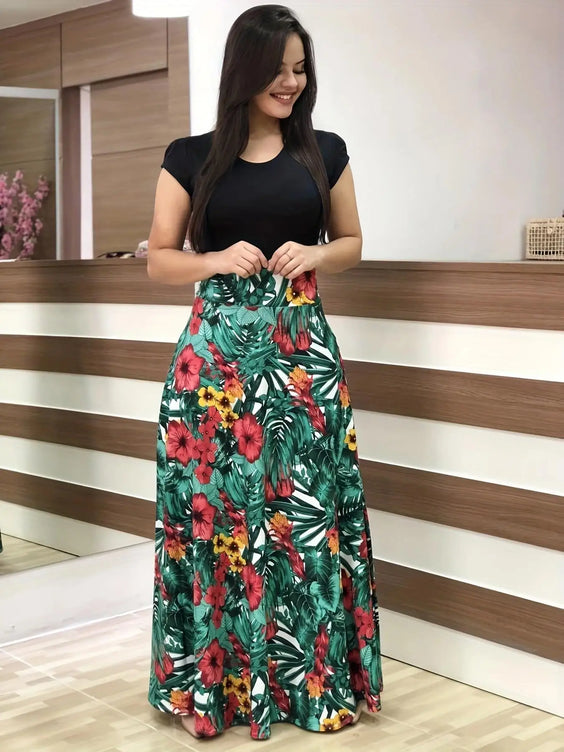 Floral Print Swing Dress – Summer Style for Effortless Elegance (S/M/L)