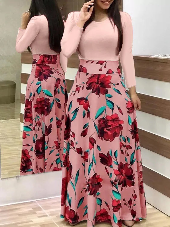 Floral Print Swing Dress – Summer Style for Effortless Elegance (S/M/L)