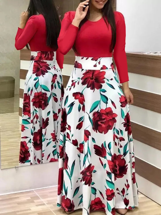 Floral Print Swing Dress – Summer Style for Effortless Elegance (S/M/L)