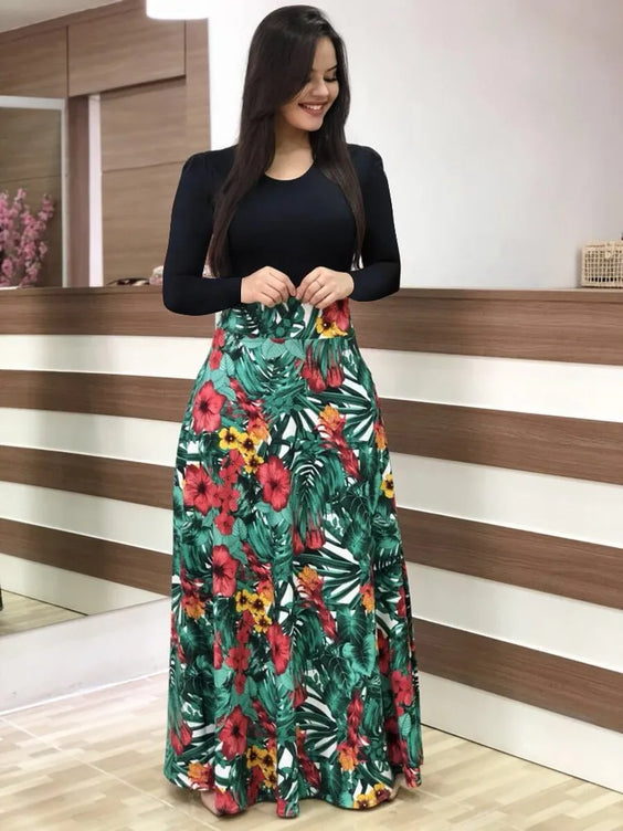 Floral Print Swing Dress – Summer Style for Effortless Elegance (S/M/L)