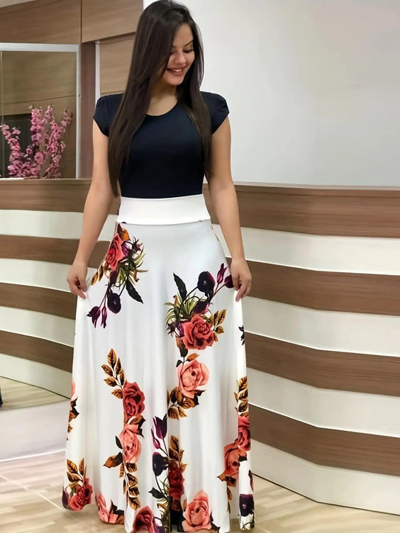 Floral Print Swing Dress – Summer Style for Effortless Elegance (S/M/L)